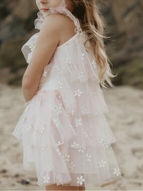 Petite Hailey Daisy Layered Tutu Dress Size 2